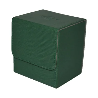 Dongguan Bowen Premium PU Leather Trading Card Box, Magic Switch Green Deck Cardboard Box