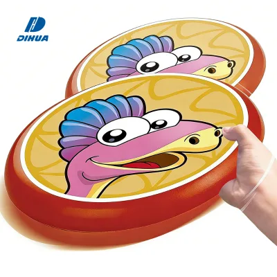 Lightweight Flying Disc for Children Outdoor Pets PU Flying Disc Interactive Games for Family , Hand to Hand Eye Coordination