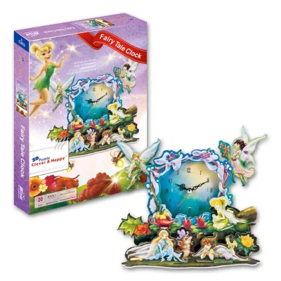 3D Clock Puzzle for 2026 New Toys Foam Paper Clock Puzzle With 20 PCS