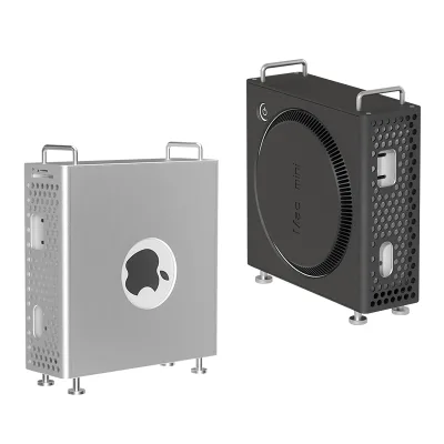 Hard Disk Expansion Aluminum Chassis Holder Stand for 2024 Mac Mini M4/M4 Pro Optimized Heat Dissipation Mac Mini M4 Case