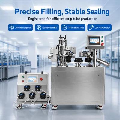 Multi Nozzle Automatic Tube Filler and Sealer with 5 Peristaltic Pumps for Daily Chemical Industry