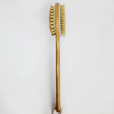 GENYA Custom Bath Double-Sided Body Brush Long Handle Back Scrubber Body Exfoliator Massager Spa Brush