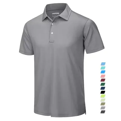 Embroidery Printing Plain Cotton Polyester Spandex Quick Drying Breathable Sport Golf Corporate Work Polo Shirt for Men Uniforms
