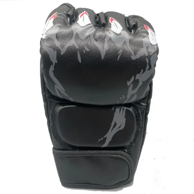 MMA Boxing Sports Leather Gloves Custom Thai Fight Half Mitts MMA Gloves for Training Boxing Equipment