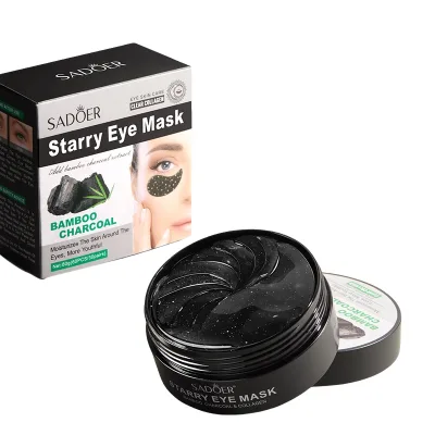 Moon Shape Eye Mask With High Quality Serum Dark Circles Removal Bamboo Charcoal Starry Eye Patch
