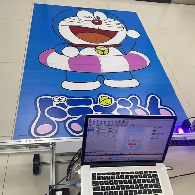 Automatic 3D Wall Printing Machine Printers Folding UV Printers to Paint Print Walls Decor Tools Construction Machinery