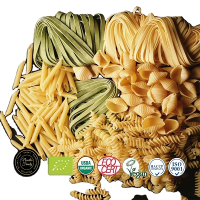 Gluten Free Pasta Manufacturer with Various Shapes of Long and Short Hand Made Macaroni