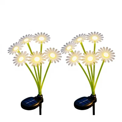 Solar Daisy Flowers LED Small Garden Lights IP65 Waterproof Outdoor String Light for Yard Pathway Patio Decor Unique Gifts