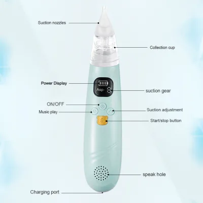 Factory Wholesale Electric Baby Nasal Aspirator Easily Suck Out Solve All Kinds Baby Smart Nose Sucker