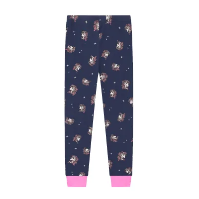 Cheap Custom High Quality Cartoon Cute Unicorn Christmas Long Pants Girls Winter Warm Kids Sleepwear Pajama Pants