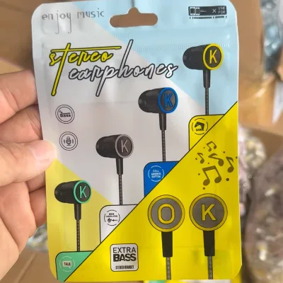African Neutral-style Headphones Cross-border E-commerce In-ear Design Microphone Compatible Android Wired Music Earphone 1.2m