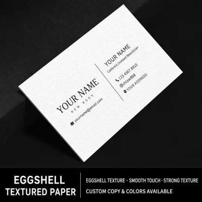Premium Business Cards Special Paper Linen Finish Rounded Corner Custom Printing Offset Paper Letterpress Printing