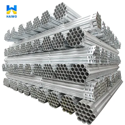 Q235 Q345 Q195 Hot Dip Gi Seamless Galvanized Round Steel Pipe ASTM A106 2 Inch 2.5 Inch Schedule 40 ERW Tube for Construction