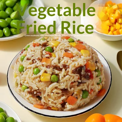 Instant Fried Stewed Rice Tote Bag Microwave-Riced Rice Balls for Outdoor Hiking Mountain Climbing-Savory Non-Heated 15-Month