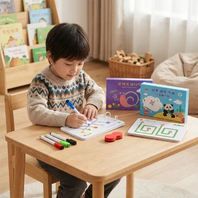 Children's Pen Control Training Double-ring Binding and Split Page Design Children's Educational Early Learning Book Set