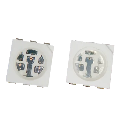 5050RGB LED Chips Breakpoint Transmission Patch RGB Built-In IC Full-Color SMD Led Lamp Beads Six-Pin One Lamp Beads Diodes