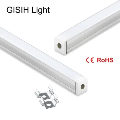 GISIH Factory Modern Silver Aluminum 10W/M LED Linear Light SMD2835 DC12V High Brightness for Cabinet Showcase Counter
