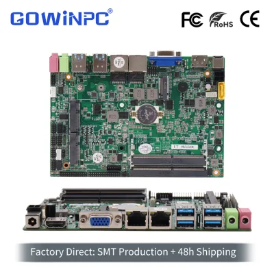 VGA HDMI Dual Output Industrial PC Intel i3-7100U i3-8130U Gen Core i7 Support Synchronous/Asynchronous Display