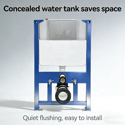 Wholesale White ABS Flush Plate One-Piece Blow-Molded HDPE Dual Flush Concealed Cistern
