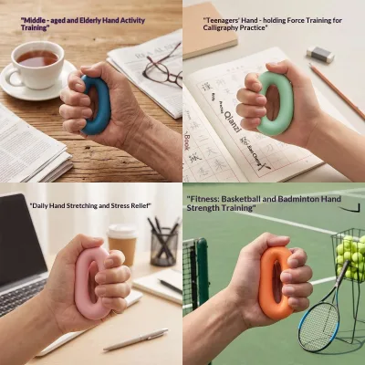Compact Flexible Hand Grip Ring Exercise Grip Strengthener for Body & Waist Fitness Relief at Home