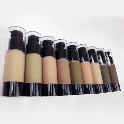 High Quality Best Foundation Makeup Foundation for Black Women Fond De Teint Pour Peau Noir Full Coverage Foundation Korean