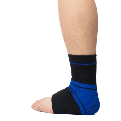 2026 High Quality Knitted Nylon Compression Ankle Brace Winter Season Stabilizer Bandage for Basketball Running Cycling