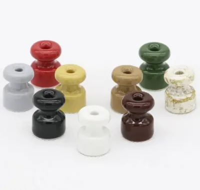 2026 Hot 18*23mm Insulator Porcelain Small Insulators Wire Rope Clip for Electrical Cable Fixing