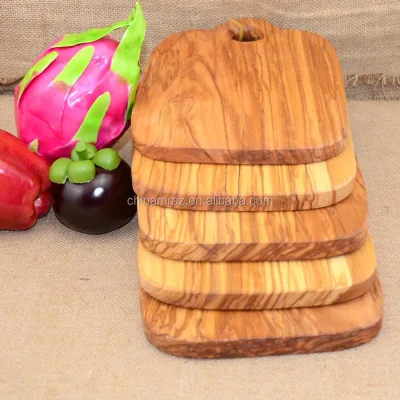 Wholesale Mini Bread Bamboo Large Round Blank Cheese clear Custom Kitchen Set Animal Shaped Acacia Olive Wood Cutting Board