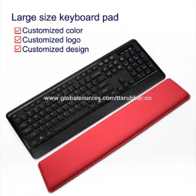 Office computer laptop gel inside keyboard pad wrist rest silicone icy feeling smooth fabric