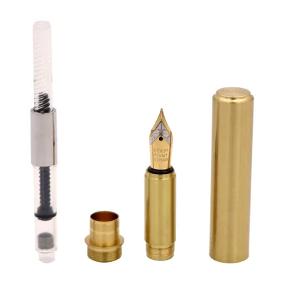 Wood Turner Brass Fountain Pen Kits Woodturning CNC Lathe Mandrel Hawkish Manuel Crafts Making Pen Parts Wood Turning Pen Kits