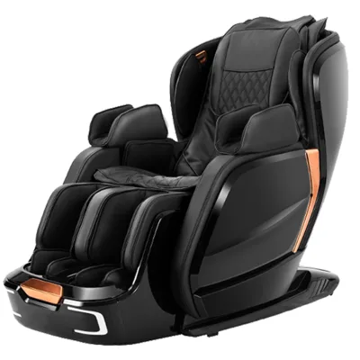 China Recliner Private Robotic Massage Chair Brown 3D for Spa Salon