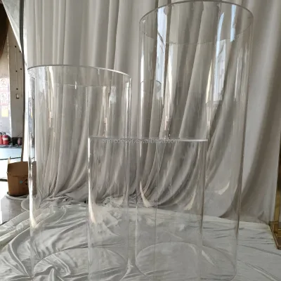 Transparent Acrylic Wedding Cake Stand for Decorative Dessert Table for Wedding Cakes
