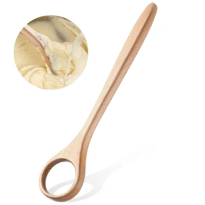 12-Inch Wooden Danish Dough Whisk Sourdough Whisk Dough Mixer Bread Whisking Tool Baking Supplies Pastries Egg Pizza-Single Unit