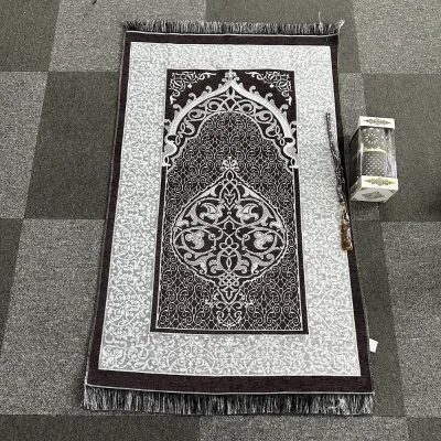 2025 New Collection Ramadan Cylinder Gifts Box Set with Prayer Mat & Prayer Beads
