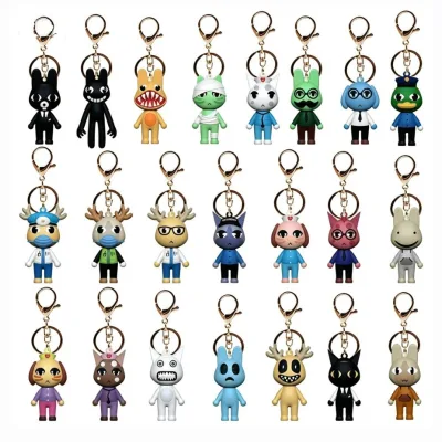 YIXIN XJ739 Cartoon 3D Rubber Keychain Gravure Printing Multifunction Design for Halloween Birthday Christmas New Year Decor