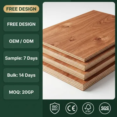 Melamine Plywood Sheet 4x8 18mm E0 Eco-Friendly Modern Living Room Furniture Decoration Board
