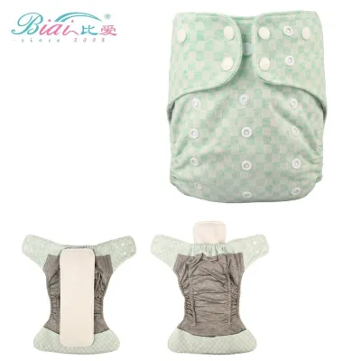 Reusable Printed Graphene Non Woven Fabric AI2 Cotton Baby Cloth Diaper Leak Guard Boys and Girls Pant Waterproof Washable