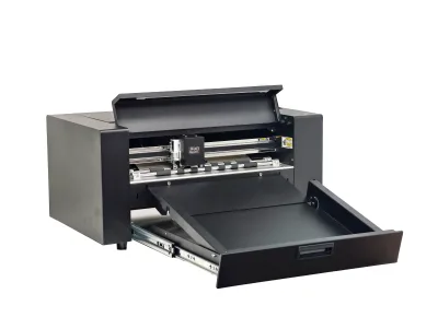 SVD370DW_RL High-Speed 1600mm/s Dual-Head 370mm Cutting Width Creasing & Cutting Machine with Full/Half Cut in One Pass