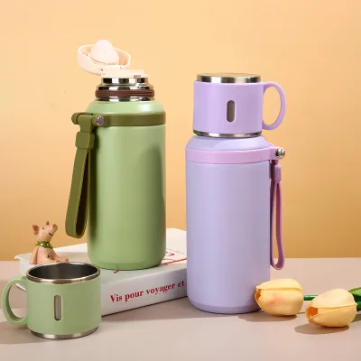 Large Capacity Portable Vacuum Insulated Stainless Steel Sports Tumbler with Lid BPA Free & Leak-Proof for Camping & Outdoor Use