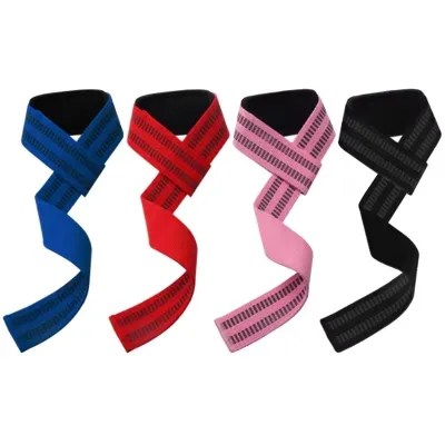 2Pcs Powerlifting Wrist Straps Anti-slip Gym Wrist Wraps with Lifting for Support Grip Weightlifting Equipment