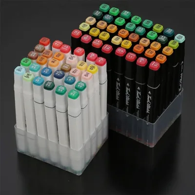 12/30/40 Slots Marker Pen Storage Holder Multifunctional Large-capacity Brush Pen Rack Make-up Brush Stand Table Organizer