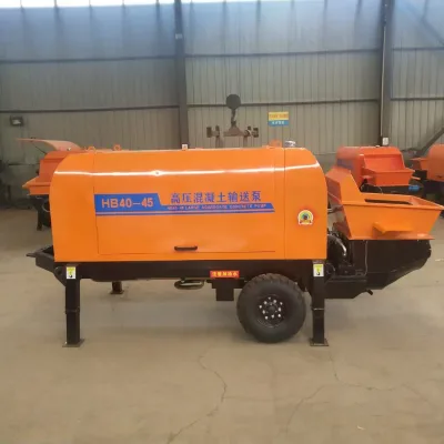 High Power Diesel Engine PLC-Controlled Concrete Pump 45M/H 3-Year Warranty Yellow 2600kg 160m Vertical Reach 260M