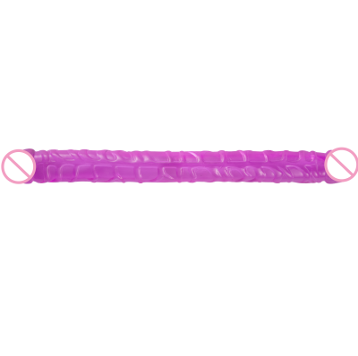Colorful Extra Long 44cm Double Head Rubber Dildo Injection Dildo for Men's Masturbation
