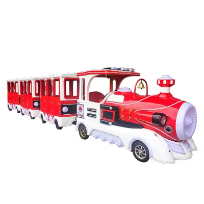 Outdoor Public Playground Super-large Retro Trackless Train Entertainment by Train Commercial Rental