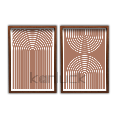 A Minimalist Exploration of Symmetry Frame Art Print Painting Art