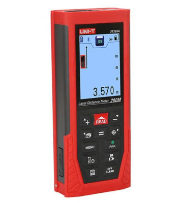Unit High-precision Distance Measuring Instrument 200 Meters Color Screen UT398A Electronic Ruler with Camera UT398A
