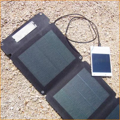 Tablet Use 12W Solar Charger Cell Phone With Dual USB Port