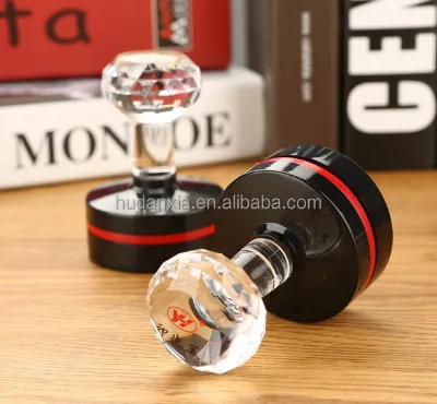 Crystal Flash Stamp/Seal with Ink Hole Round/oval Shape YH Type Rubber Stamp Font