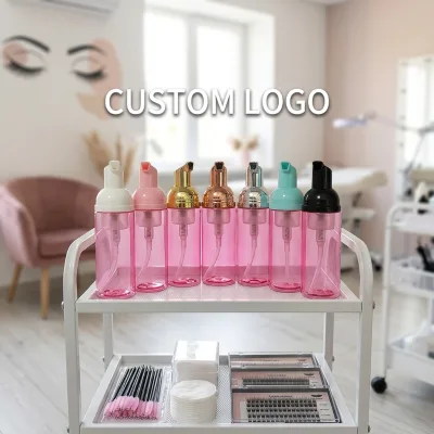 Foaming Natural Botes Para Lash Shampoo Brushes Bulk Luxury Bottle in Box Mini Lash Shampoo Bottles