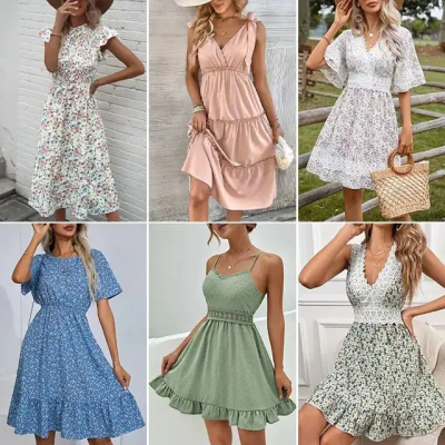 Women's Clothing Dress Shirt Blouse Tops Pants Shorts Skirt Coat Bulk Used Clothes Factory Wholesale Apparel Stock